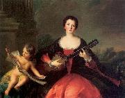 Jjean-Marc nattier, Portrait of Philippine elisabeth d'Orleans or her sister Louise Anne de Bourbon